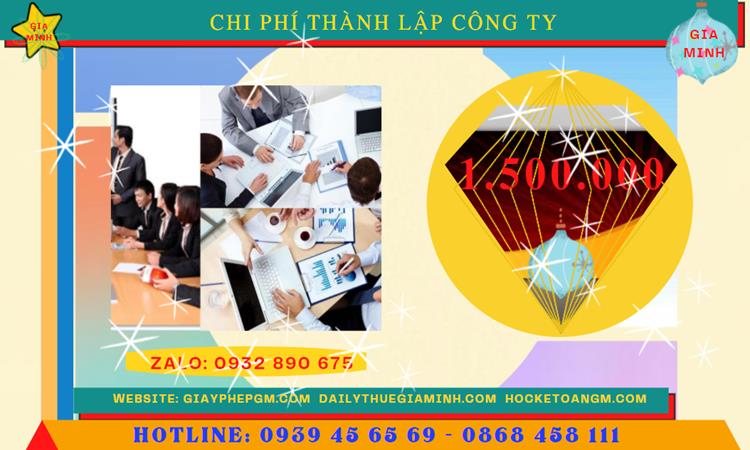 Thành lập doanh nghiệp hết bao nhiêu tiền tại Quận Phú Nhuận- tphcm