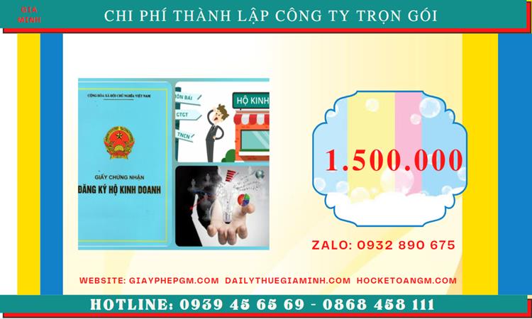 Thành lập doanh nghiệp hết bao nhiêu tiền tại Quận Tây Hồ - Hà Nội