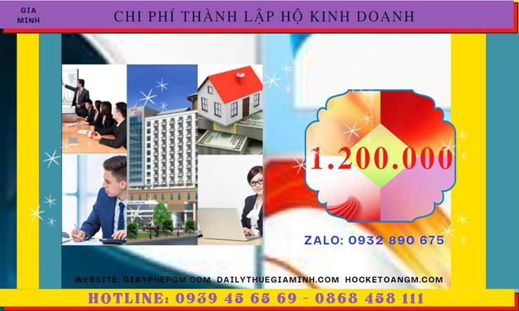 THỦ TỤC THÀNH LẬP HỘ KINH DOANH CÁ THỂ TẠI HUYỆN BA VÌ - HÀ NỘI 5 Thành lập hộ kinh doanh tốn bao nhiêu tiền tại Huyện Ba Vì - Hà Nội