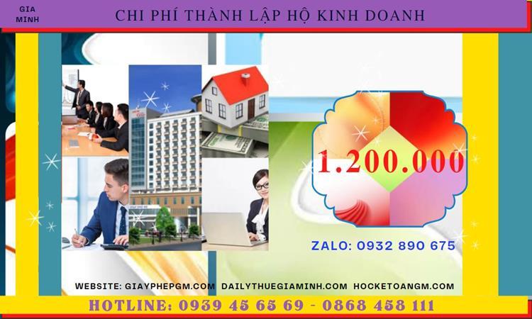 THỦ TỤC THÀNH LẬP HỘ KINH DOANH CÁ THỂ TẠI HUYỆN ĐAN PHƯỢNG 5 Thành lập hộ kinh doanh tốn bao nhiêu tiền tại Huyện Đan Phượng - Hà Nội