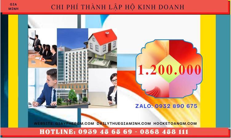 THỦ TỤC THÀNH LẬP HỘ KINH DOANH CÁ THỂ TẠI QUẬN HOÀNG KIẾM - HÀ NỘI 5 Thành lập hộ kinh doanh tốn bao nhiêu tiền tại Quận Hoàn Kiếm - Hà Nội