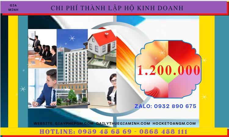 THỦ TỤC THÀNH LẬP HỘ KINH DOANH CÁ THỂ TẠI QUẬN THANH XUÂN - HÀ NỘI 5 Thành lập hộ kinh doanh tốn bao nhiêu tiền tại Quận Thanh Xuân - Hà Nội