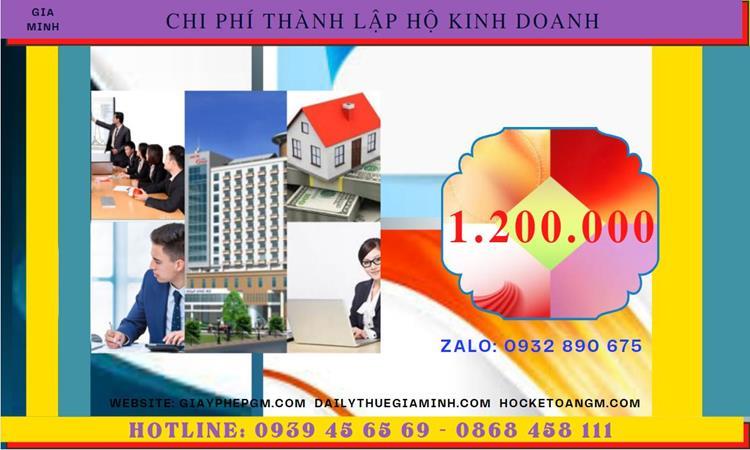 Thành lập hộ kinh doanh tốn bao nhiêu tiền tại Quận Tây Hồ - Hà Nội