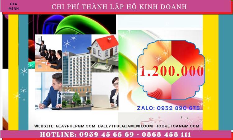 Thành lập hộ kinh doanh cá thể tại Thành phố Hà Nội 5 Thành lập hộ kinh doanh tốn bao nhiêu tiền tại Thành phố Hà Nội