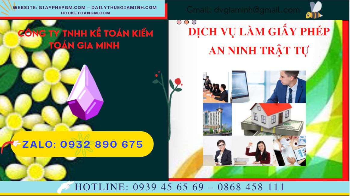 THỦ TỤC XIN CẤP GIẤY PHÉP AN NINH TRẬT TỰ TẠI ĐỒNG NAI 4 Thủ tục xin giấy phép an ninh trật tự ở Đồng Nai