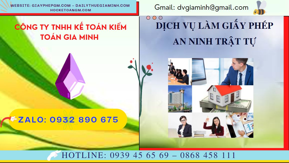 THỦ TỤC XIN CẤP GIẤY PHÉP AN NINH TRẬT TỰ TẠI TT HUẾ 4 Thủ tục xin giấy phép an ninh trật tự ở TT Huế