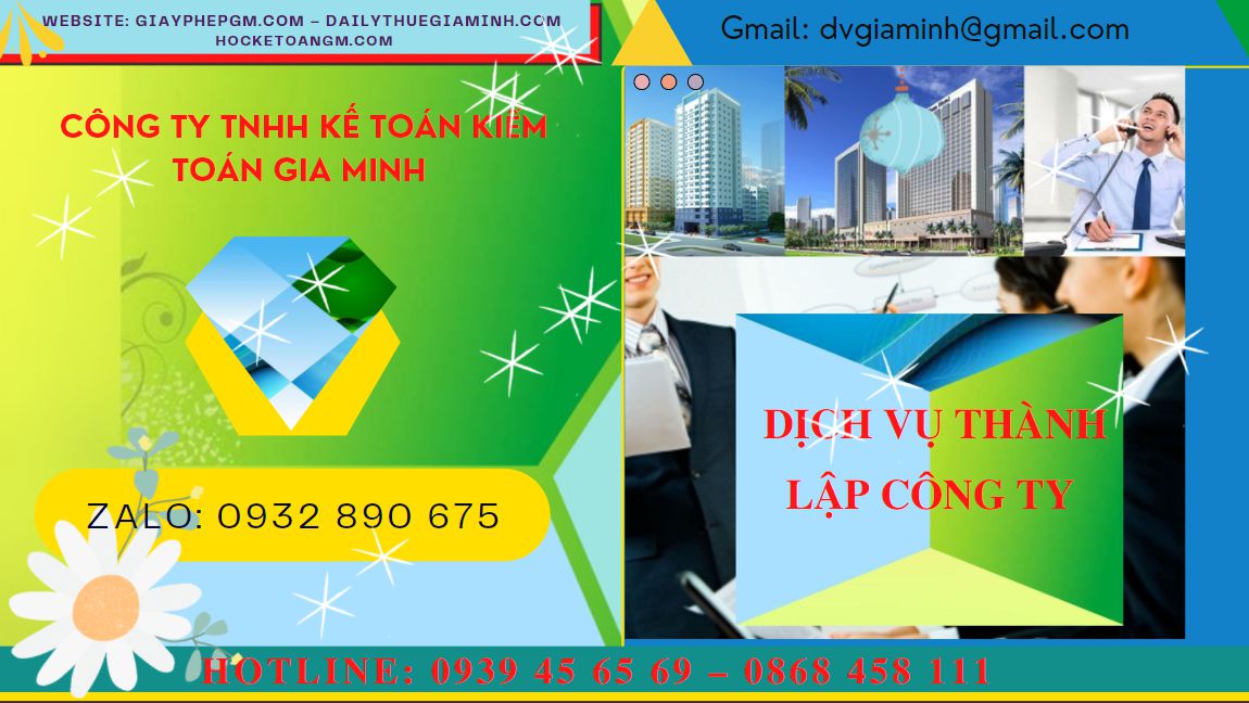 Tư vấn thủ tục thành lập doanh nghiệp tại Bạc Liêu