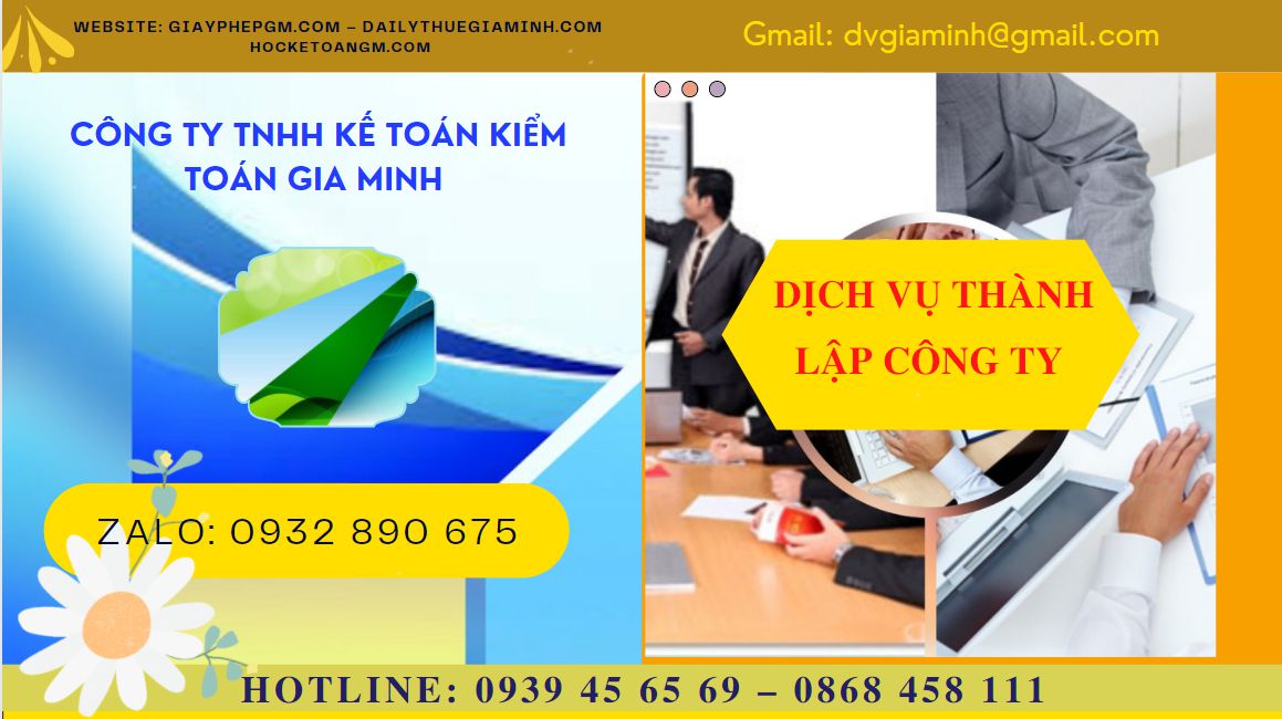 Tư vấn thủ tục thành lập doanh nghiệp tại Bình Định