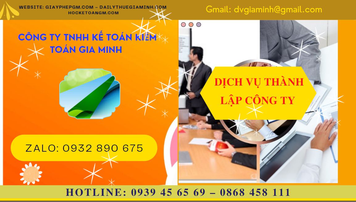 Tư vấn thủ tục thành lập doanh nghiệp tại Bình Thuận