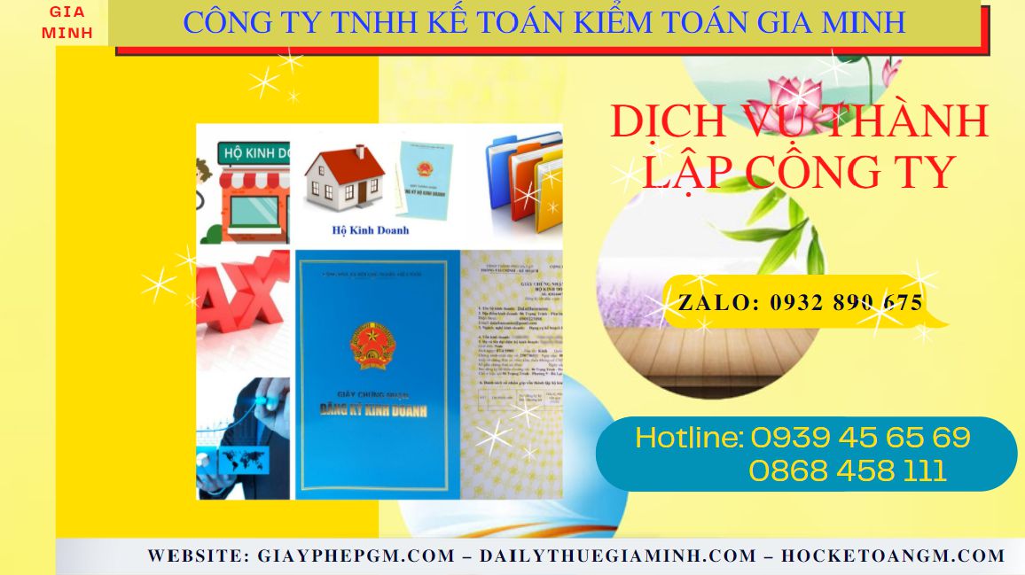 Tư vấn thủ tục thành lập doanh nghiệp tại Thừa Thiên Huế