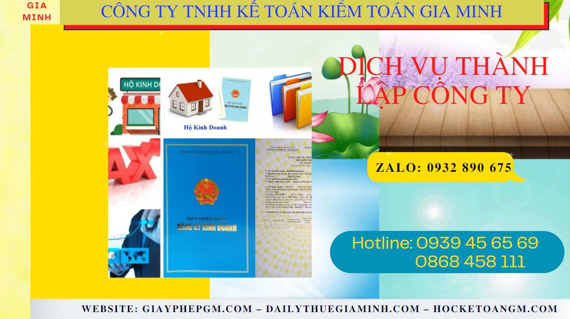 Tư vấn thủ tục thành lập doanh nghiệp tại TT Huế