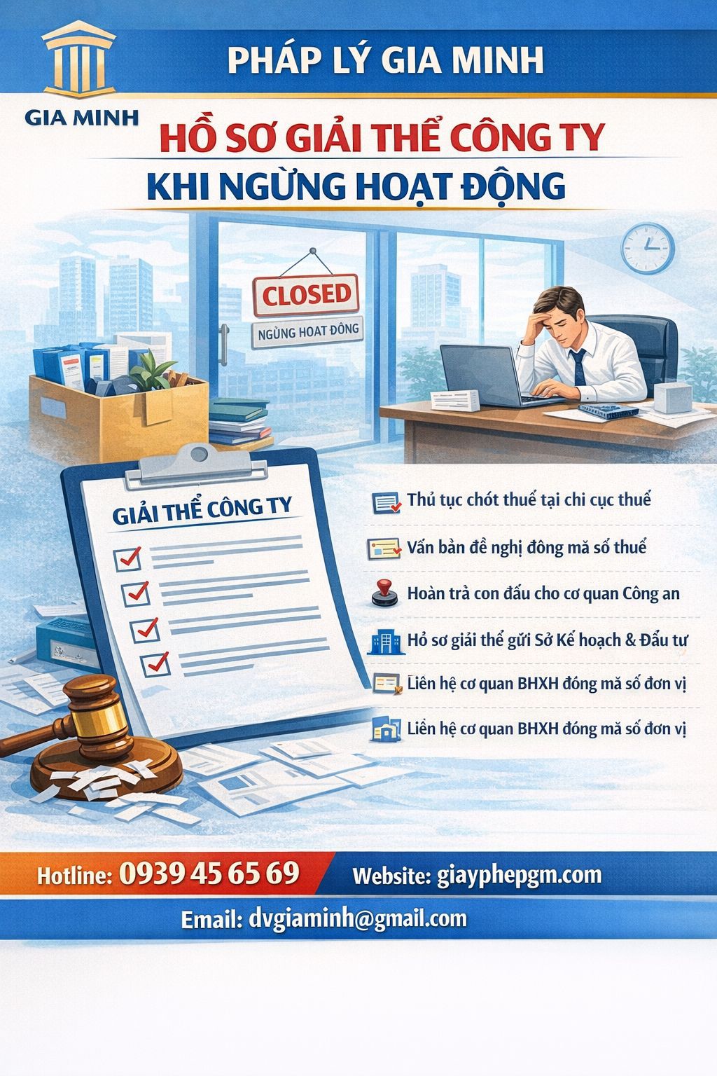 DỊCH VỤ GIẢI THỂ CÔNG TY TRỌN GÓI BÌNH THUẬN 5 Hồ sơ giải thể công ty tại Bình Thuận cần chuẩn bị đầy đủ theo luật doanh nghiệp