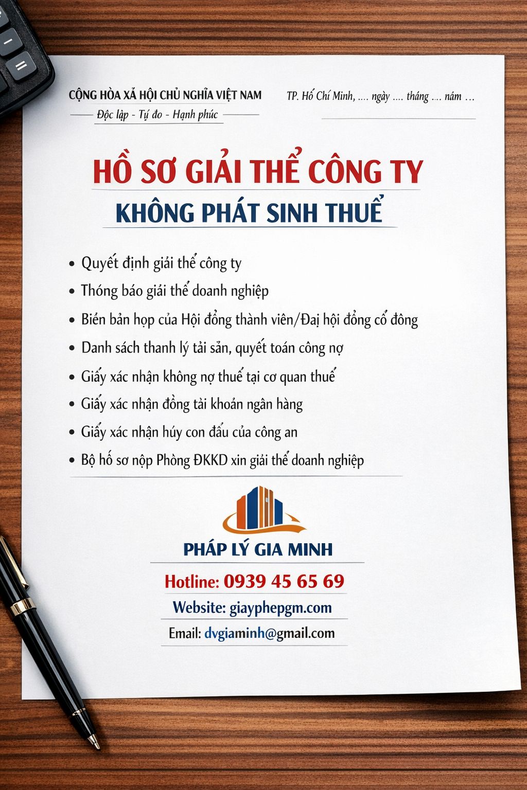 Hồ sơ giải thể doanh nghiệp tại Vĩnh Long cần chuẩn bị đầy đủ theo quy định pháp luật

