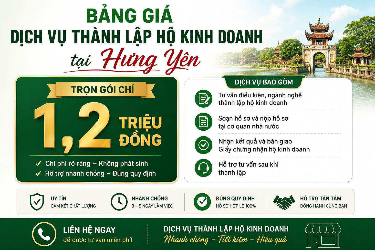 Dịch vụ thành lập hộ kinh doanh tại Hưng Yên