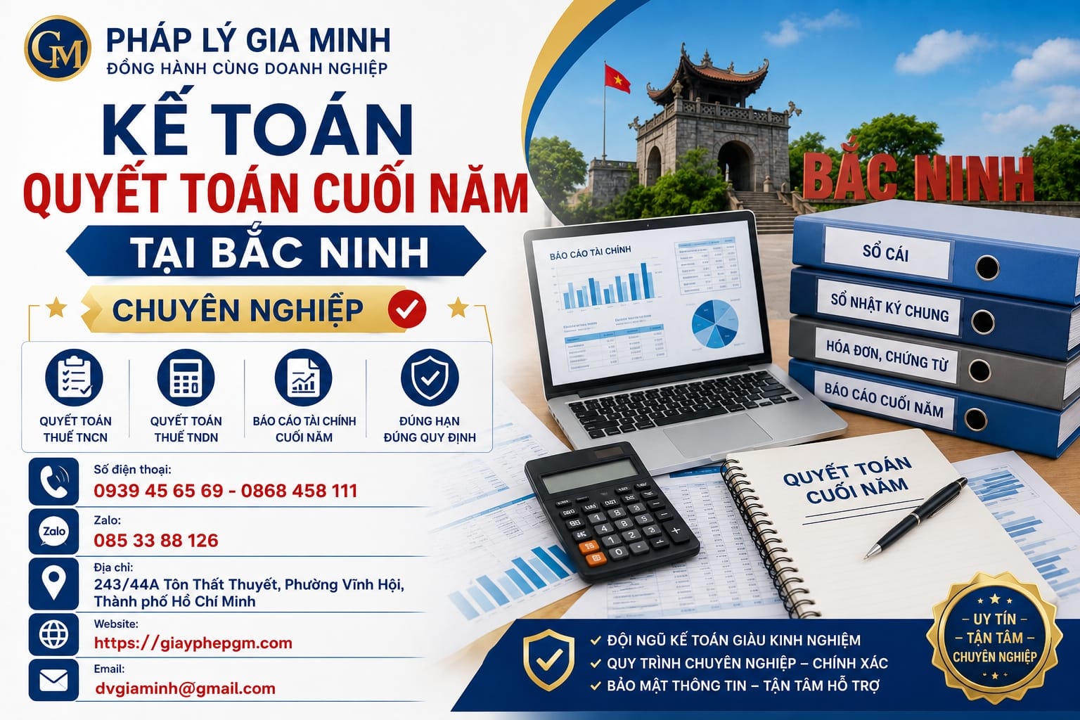 Nhận Làm Báo Cáo Tài Chính Quyết Toán Năm Giá Rẻ Tại Bắc Ninh 17 Kế toán quyết toán cuối năm tại Bắc Ninh chuyên nghiệp