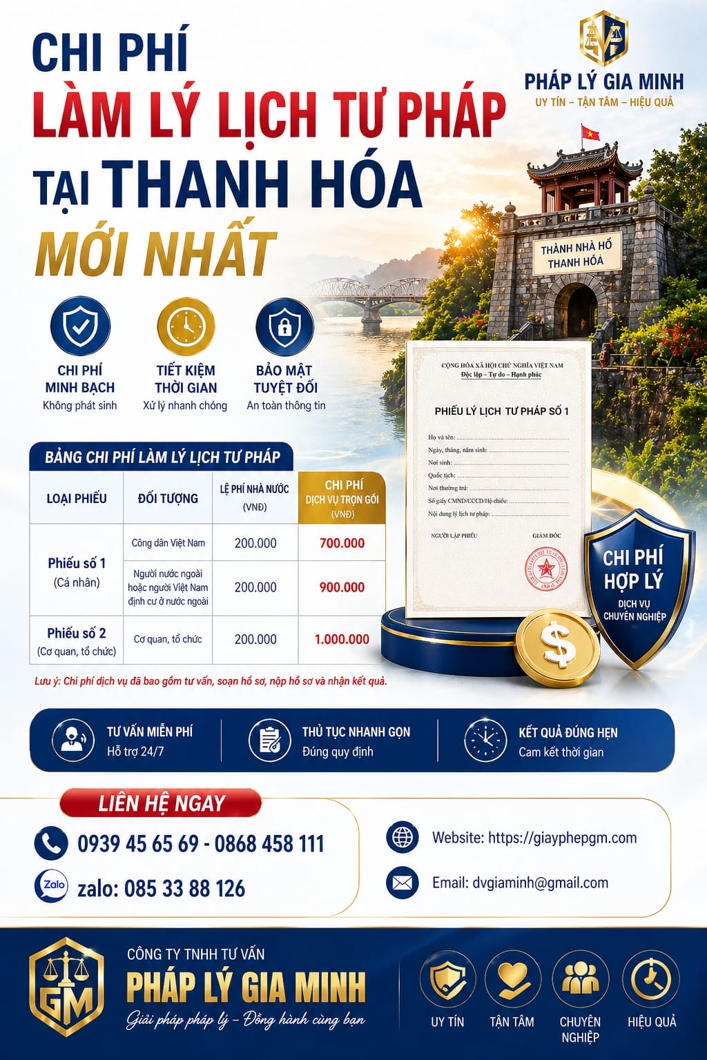 Làm lý lịch tư pháp ở đâu tại Thanh Hóa | Hướng dẫn chi tiết 2026 10 Làm lý lịch tư pháp Thanh Hóa uy tín lấy gấp trong ngày