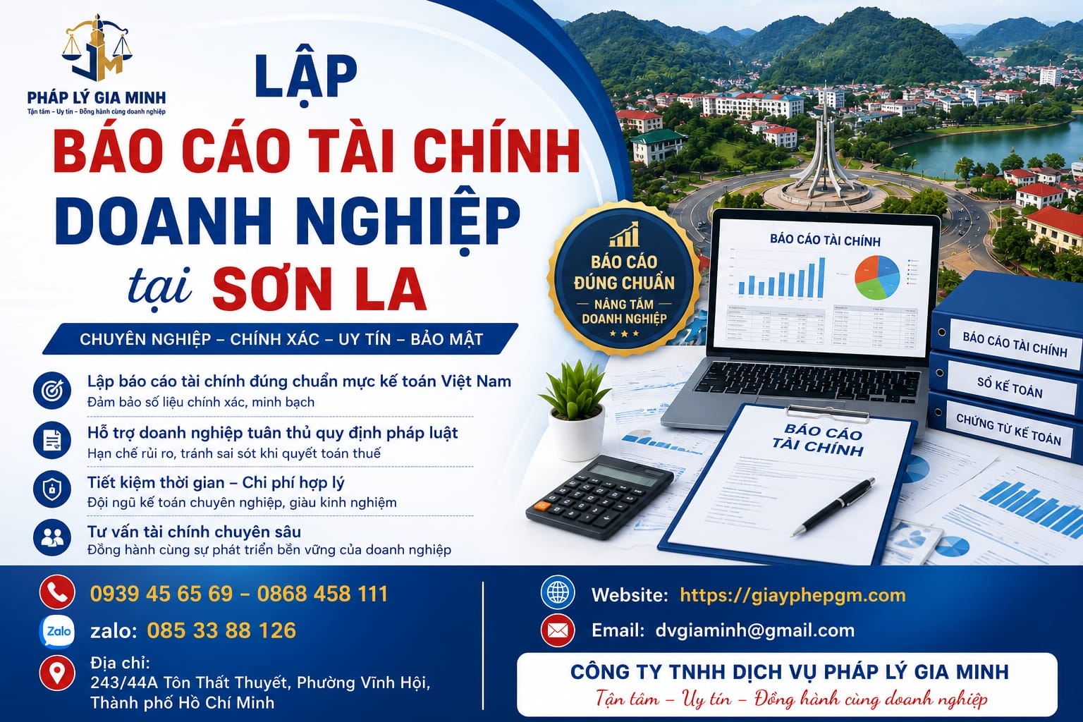 Lập báo cáo tài chính doanh nghiệp tại Sơn La