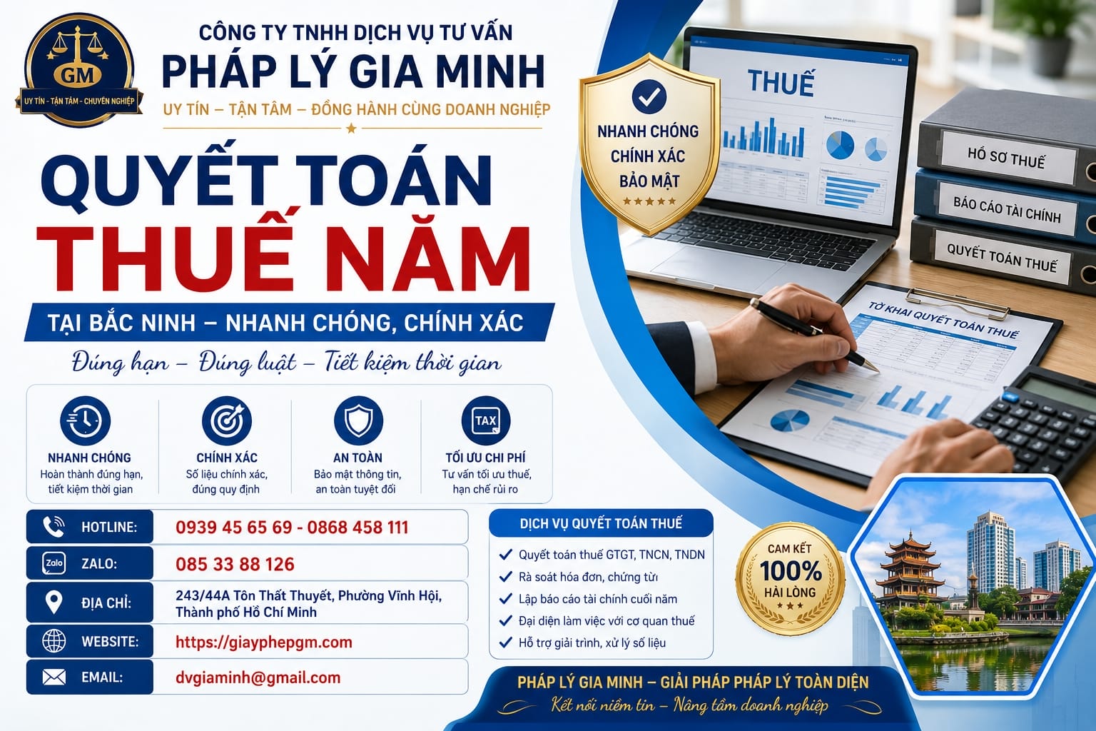 Nhận Làm Báo Cáo Tài Chính Quyết Toán Năm Giá Rẻ Tại Bắc Ninh 12 Quyết toán thuế năm tại Bắc Ninh nhanh chóng