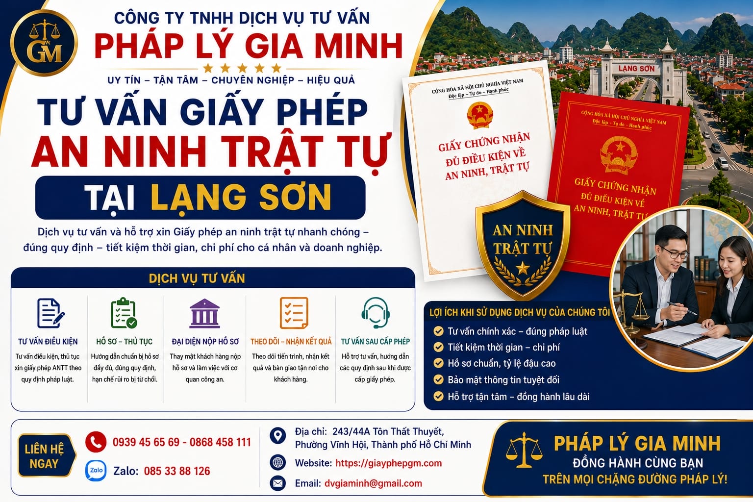 Tư vấn giấy phép an ninh trật tự tại Lạng Sơn