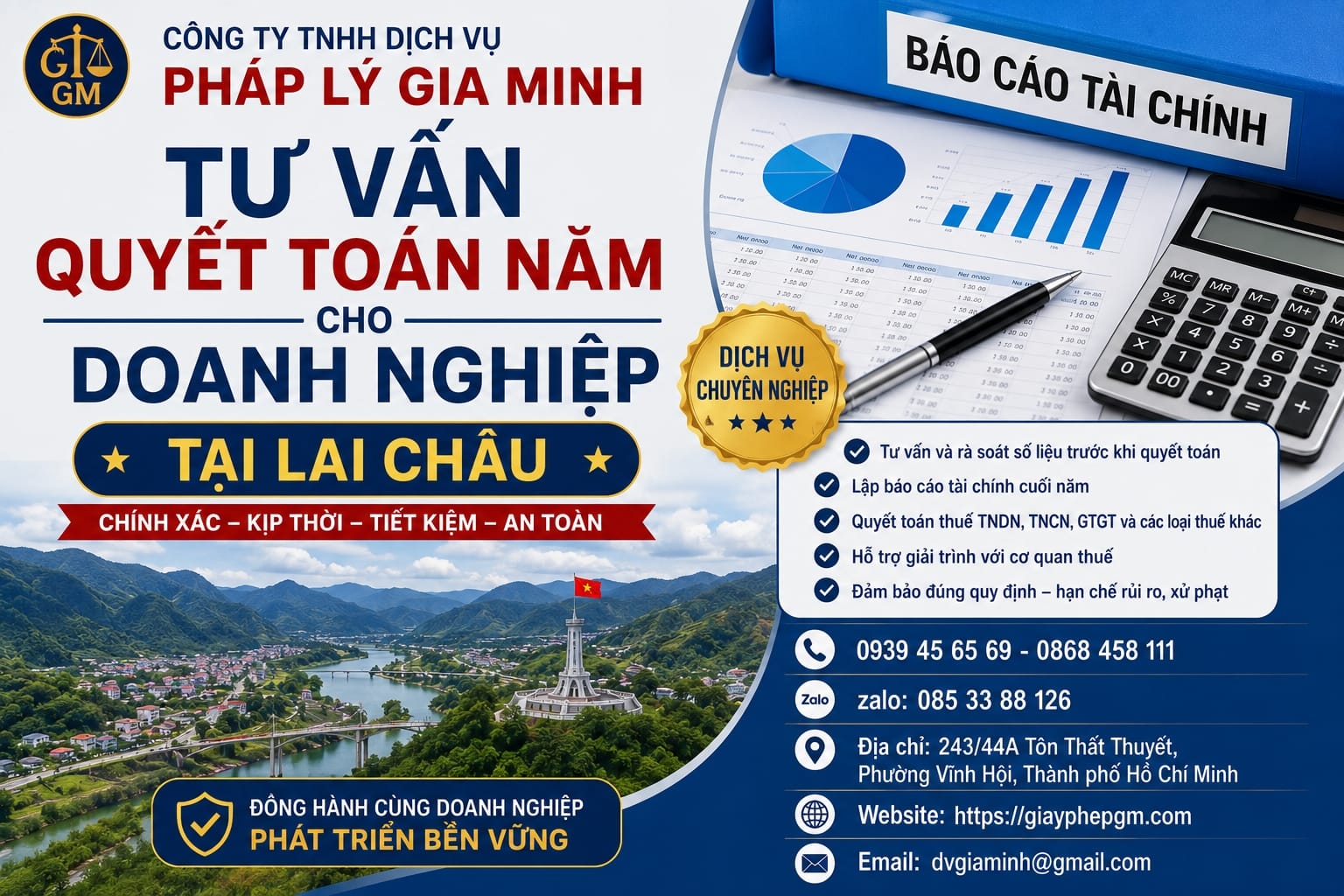 Tư vấn quyết toán năm cho doanh nghiệp tại Lai Châu