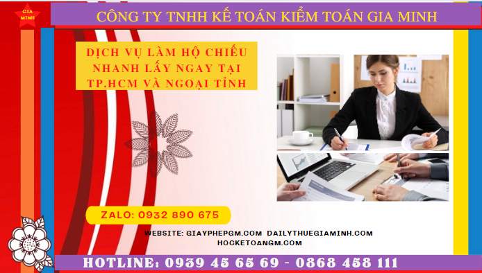 Dịch vụ làm hộ chiếu nhanh lấy ngay tại Trà Vinh và ngoại tỉnh 4 Dịch vụ làm hộ chiếu nhanh cho người ngoại tỉnh tại Trà Vinh