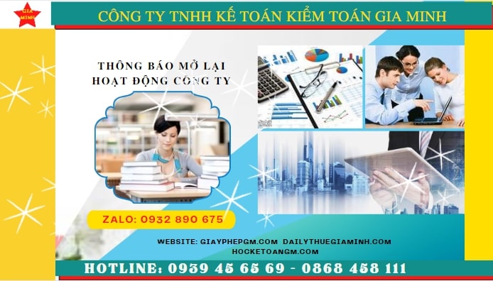Thủ tục đăng ký hoạt động trở lại của công ty tại Bắc Kạn