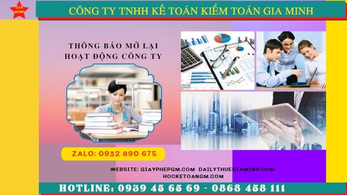Thủ tục đăng ký hoạt động trở lại của công ty tại Bến Tre