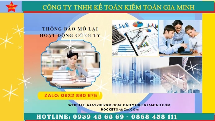 Thủ tục đăng ký hoạt động trở lại của công ty tại Bình Định