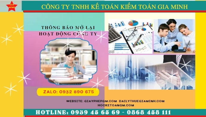 Thủ tục đăng ký hoạt động trở lại của công ty tại Bình Phước