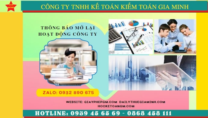 Thủ tục thông báo mở lại hoạt động công ty tại Hà Giang mới nhất 2025 6 Thủ tục đăng ký hoạt động trở lại của công ty tại Hà Giang