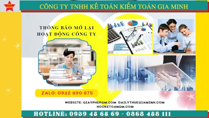 Thủ tục đăng ký hoạt động trở lại của công ty tại Hòa Bình