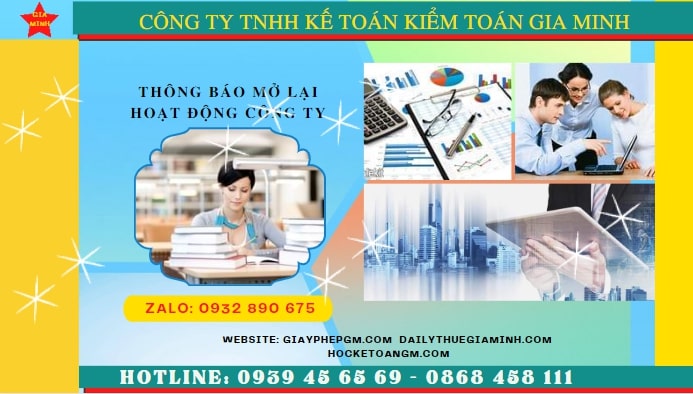 Thủ tục đăng ký hoạt động trở lại của công ty tại Nam Định