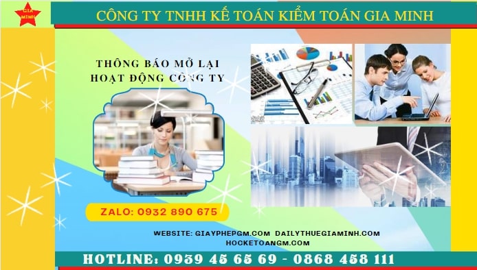 THỦ TỤC THÔNG BÁO MỞ LẠI HOẠT ĐỘNG CÔNG TY TẠI NINH BÌNH 6 Thủ tục đăng ký hoạt động trở lại của công ty tại Ninh Bình
