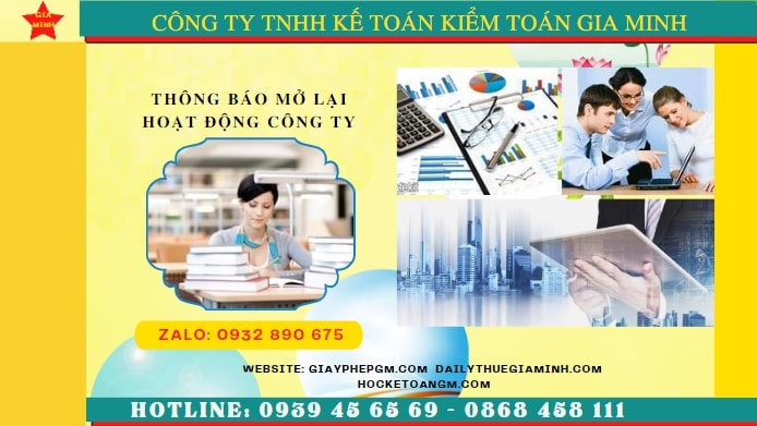 Thủ tục đăng ký hoạt động trở lại của công ty tại Quảng Bình