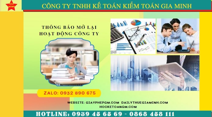 Thủ tục đăng ký hoạt động trở lại của công ty tại Thái Nguyên