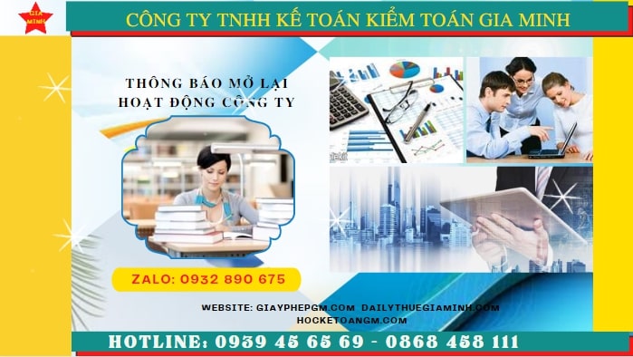 Thủ tục đăng ký hoạt động trở lại của công ty tại Thanh Hóa