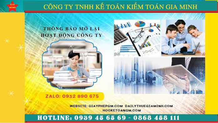 Thủ tục đăng ký hoạt động trở lại của công ty tại Thành Phố Cần Thơ