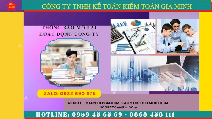 Thủ tục đăng ký hoạt động trở lại của công ty tại Thành Phố Hải Phòng