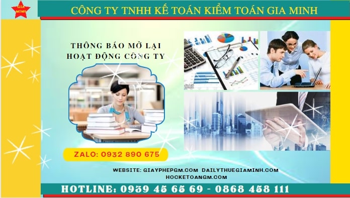 Thủ tục đăng ký hoạt động trở lại của công ty tại Thành Phố Hồ Chí Minh