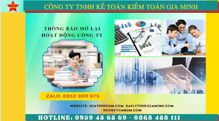 Thủ tục đăng ký hoạt động trở lại của công ty tại TP Hồ Chí Minh