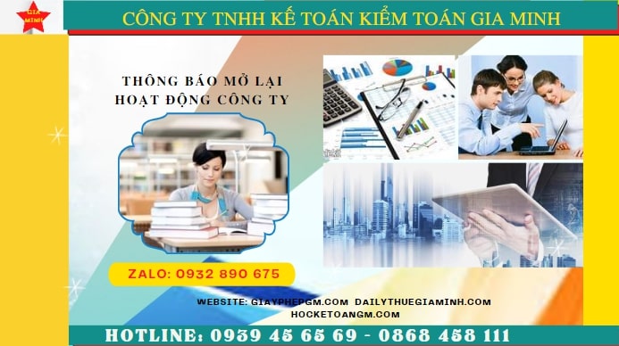 Thủ tục đăng ký hoạt động trở lại của công ty tại TT Huế