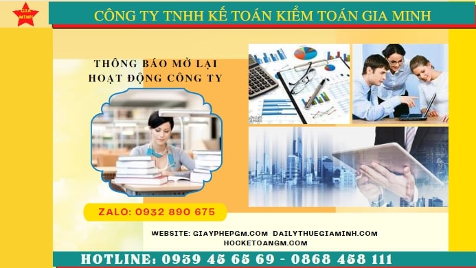 Thủ tục đăng ký hoạt động trở lại của công ty tại Vĩnh Long