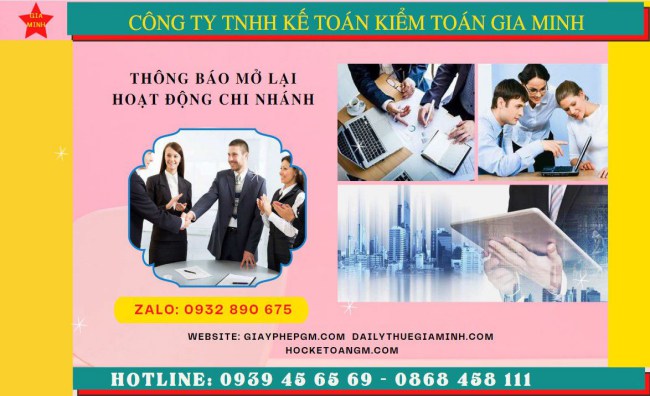 THỦ TỤC THÔNG BÁO MỞ LẠI HOẠT ĐỘNG CHI NHÁNH TẠI QUẢNG NGÃI 4 Thủ tục thông báo hoạt động trở lại của chi nhánh tại Quảng Ngãi
