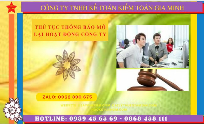 Thủ tục thông báo mở lại hoạt động công ty tại Hậu Giang mới nhất 2025 5 Thủ tục thông báo hoạt động trở lại của công ty tại Hậu Giang