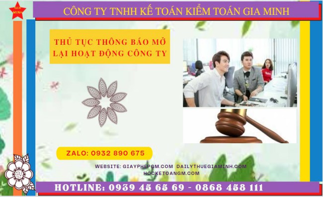 THỦ TỤC THÔNG BÁO MỞ LẠI HOẠT ĐỘNG CÔNG TY TẠI KON TUM 4 Thủ tục thông báo mở lại hoạt động công ty tại Kon Tum
