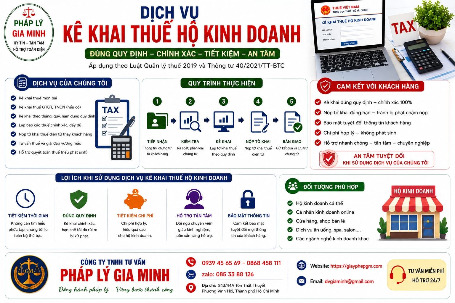 Dịch vụ kê khai thuế hộ kinh doanh