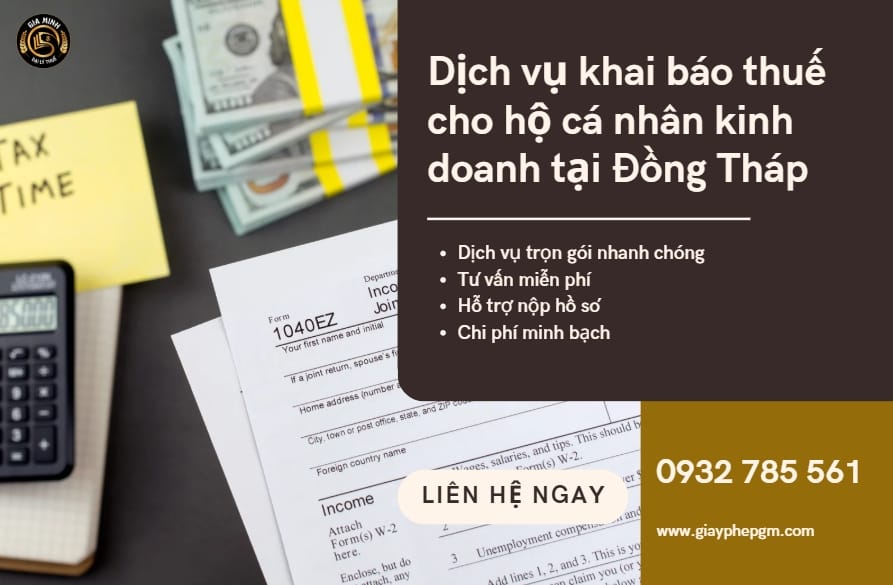 Dịch vụ khai báo thuế cho hộ cá nhân kinh doanh tại Đồng Tháp – Chính xác, Nhanh chóng, An toàn 4 Dịch vụ lập sổ sách kế toán kê khai thuế hộ kinh doanh tại Đồng Tháp