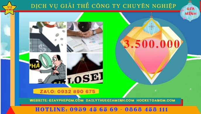 DỊCH VỤ GIẢI THỂ CÔNG TY CHUYÊN NGHIỆP TẠI NAM ĐỊNH 5 Bảng giá dịch vụ giải thể doanh nghiệp giá rẻ trọn gói tại Nam Định