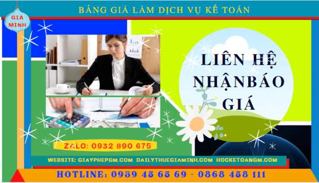 Dịch vụ kế toán thuế tại Bạc Liêu trọn gói 5 Chi phí Dịch vụ kế toán thuế tại Bạc Liêu trọn gói