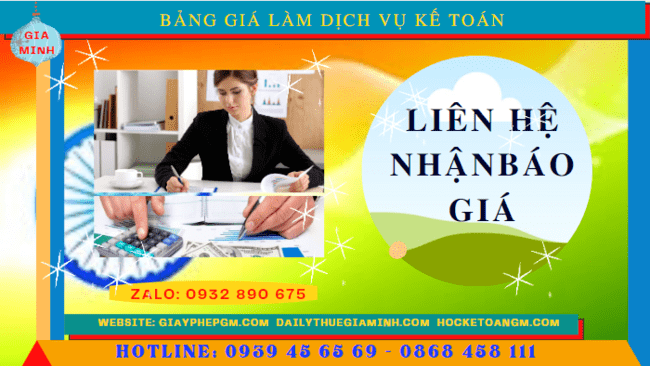 Dịch vụ kế toán thuế tại Gia Lai trọn gói 5 Chi phí Dịch vụ kế toán thuế tại Gia Lai trọn gói